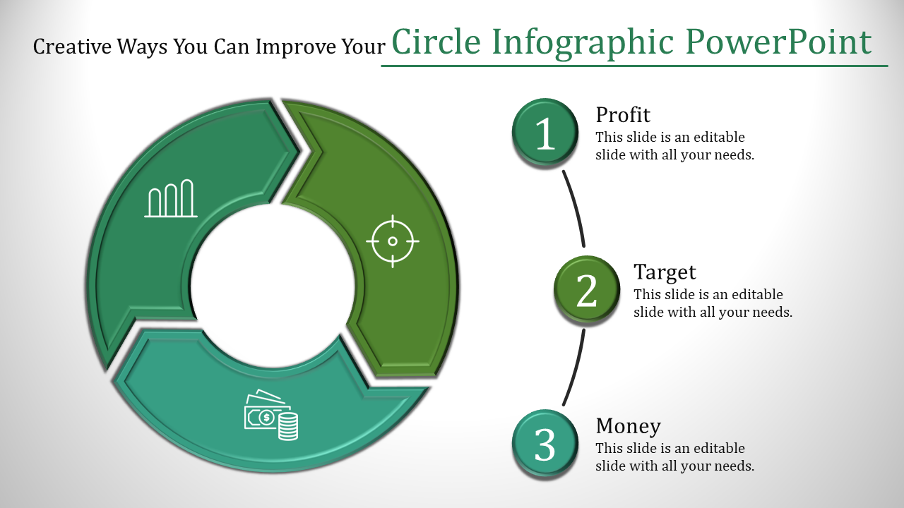 Arrow Circle Infographic PowerPoint Templates & Google Slides